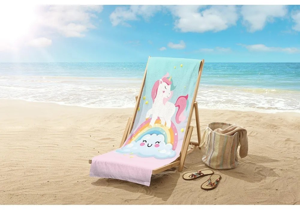 Prosop de plajă din catifea pentru copii 75x150 cm Sweety – Good Morning