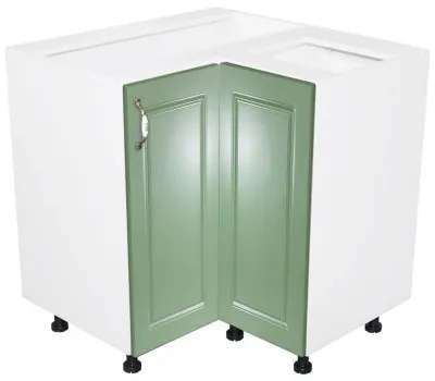 Corp inferior colt cu 2 usi Zebra MDF Verde drept