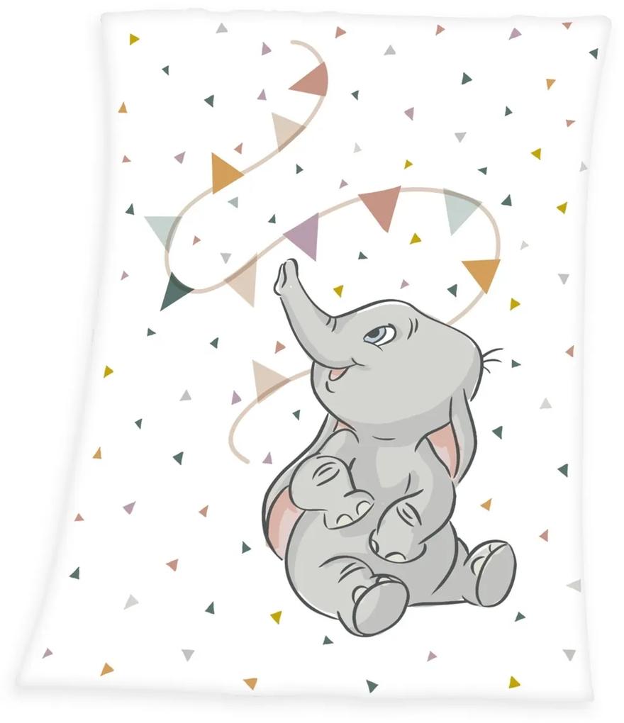 Pătură pentru copii Herding Dumbo, 75 x 100 cm