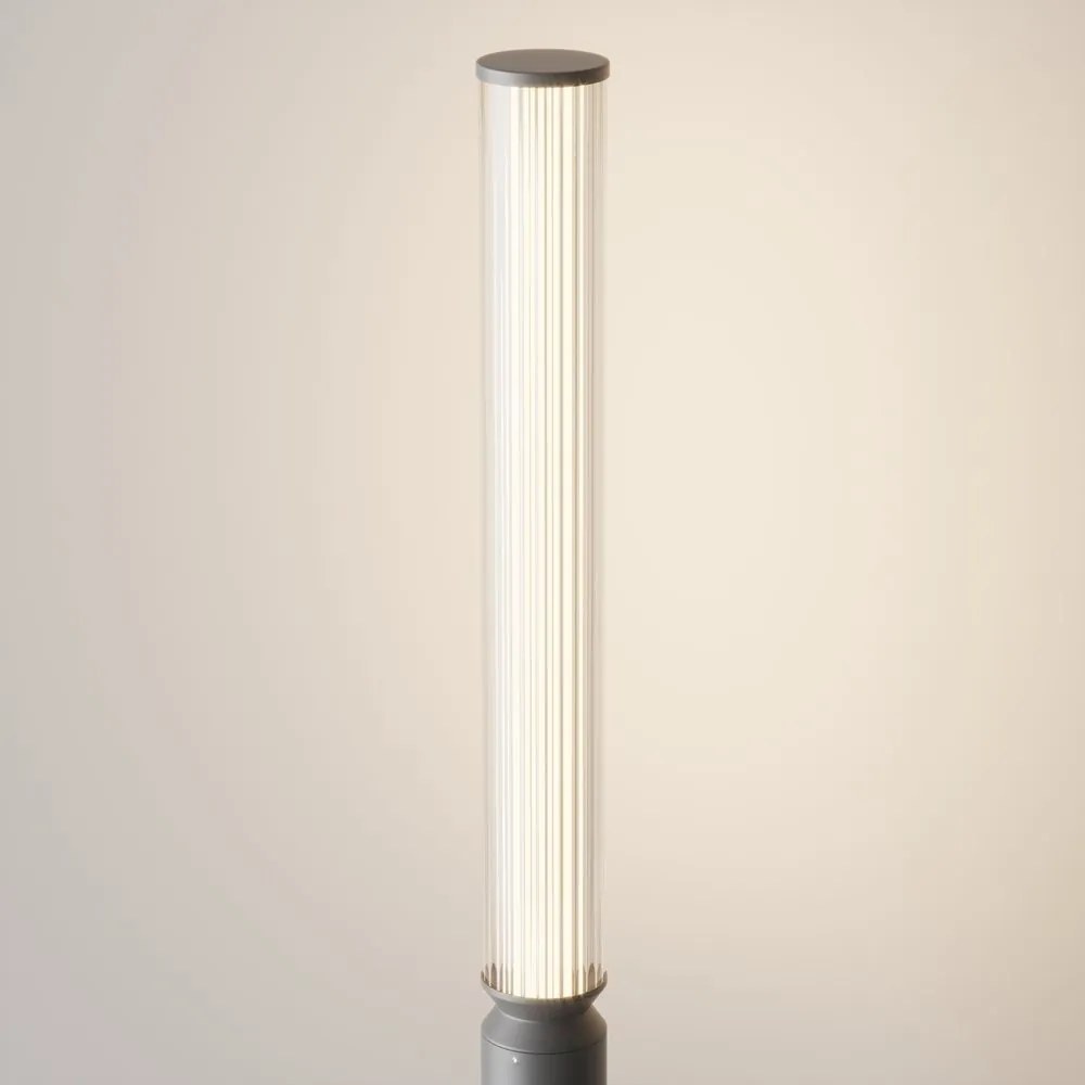 Stalp LED iluminat exterior IP65 Lit grafit H-198,5cm