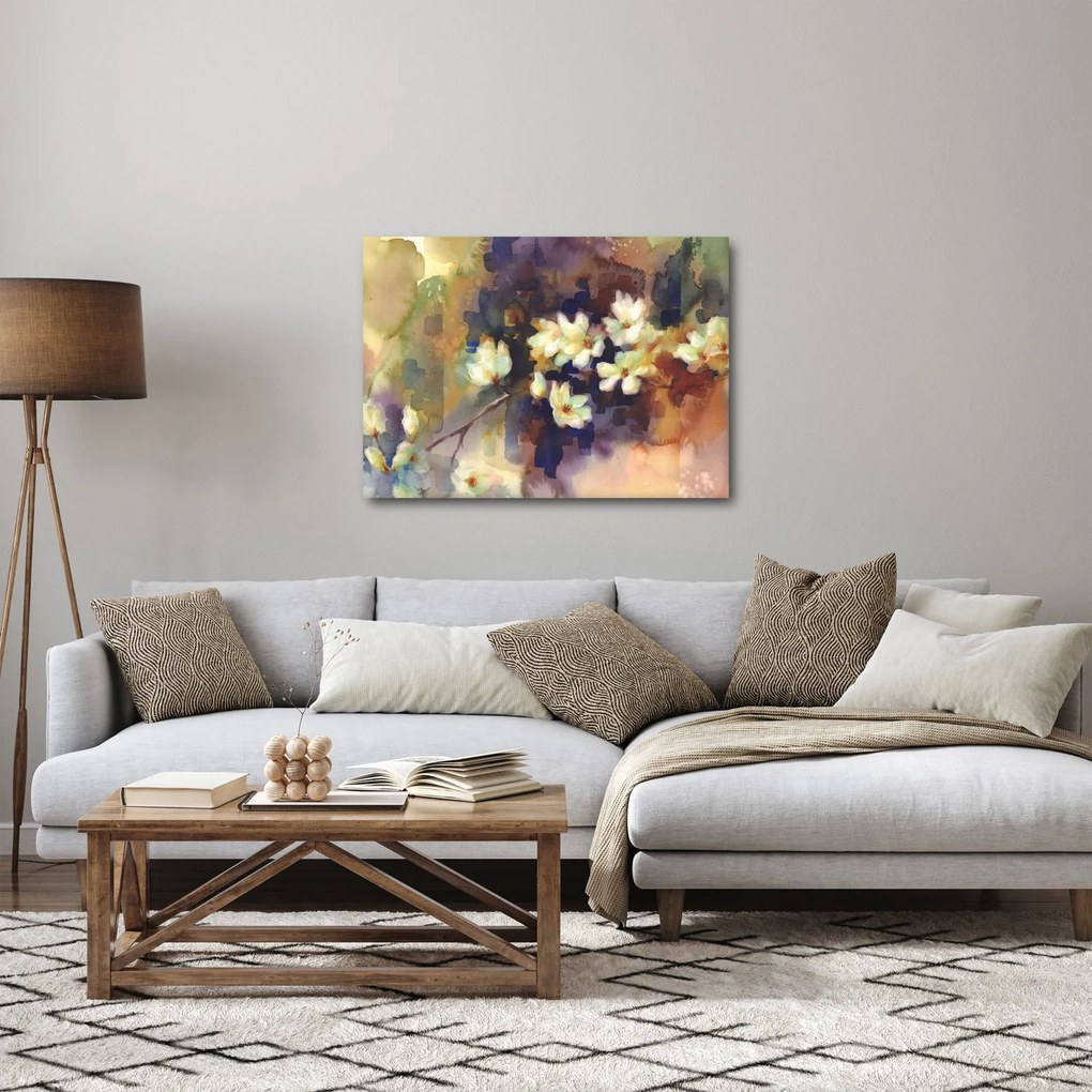 Tablou - Magnolii albe, pictură (70x50 cm)
