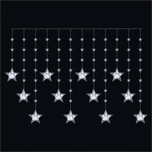 Ghirlandă LED pentru exterior 120xLED/8 funcții 3xAA 1,7 m IP44 alb rece