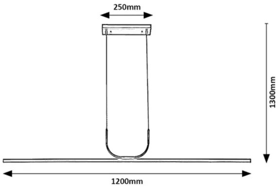 Lustră LED pe cablu ELIA LED/25W/230V 3000K negru Rabalux 72127