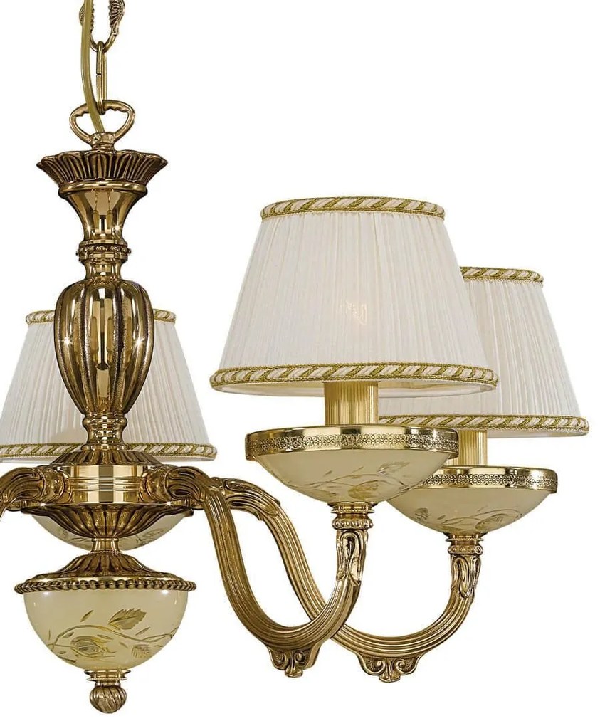Candelabru din alama 5 brate design italian 6522