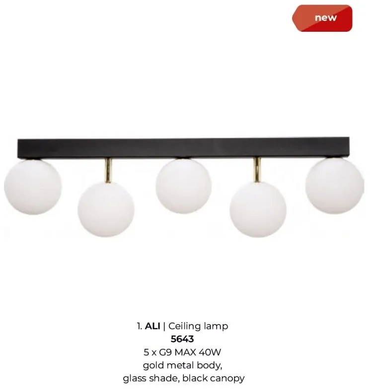 Plafoniera design modern Ali 5L