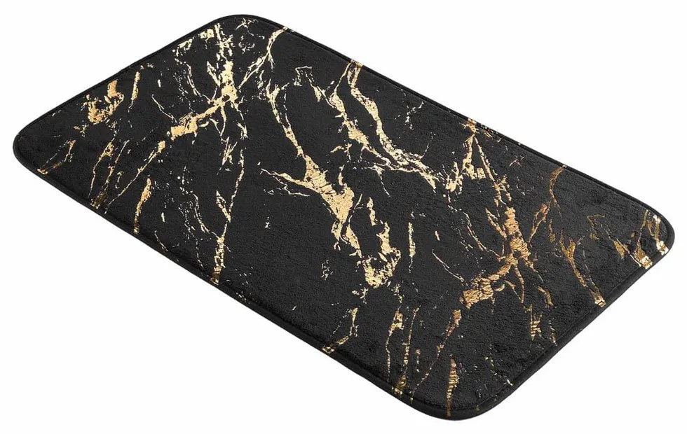Covoraș de baie negru-auriu 45x75 cm Aquamarbre – douceur d'intérieur