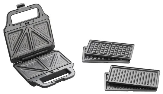 Aparat de sandvici Concept SV3054 3 în 1 700W/230V negru