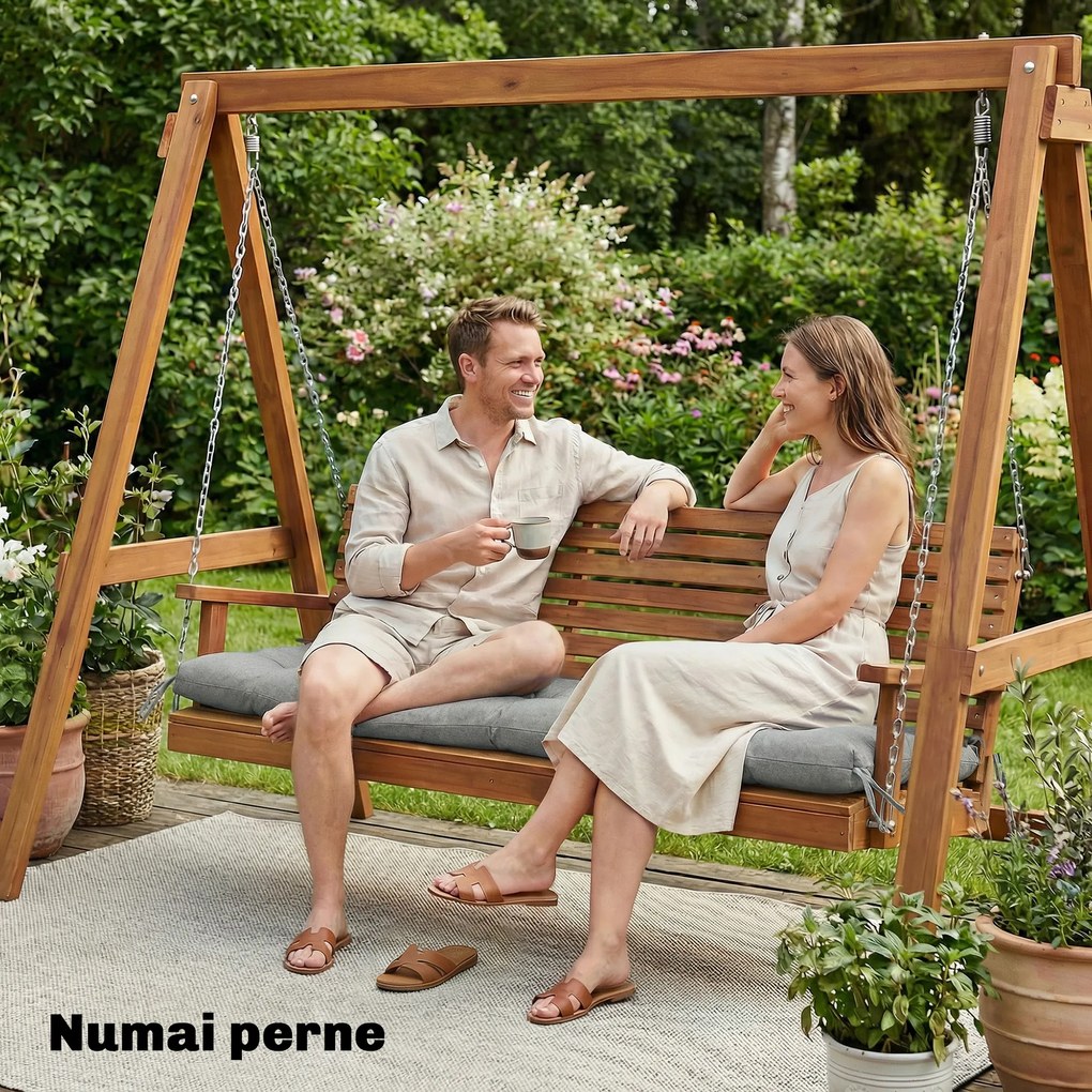 Outsunny Pernă pentru Scaune de Grădină, Leagăn, Bancă, Saltea Lungă | Aosom Romania