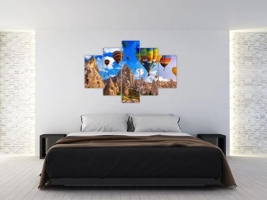 Tablou - Baloane cu aer cald, Cappadocia, Turcia. (150x105 cm)