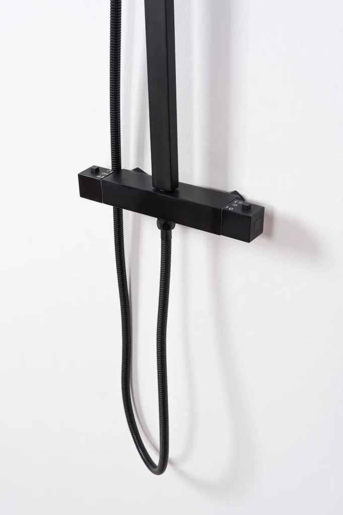 Set de duș cu termostat Rea JET Black Mat