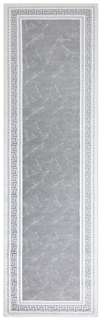 Modern GLOSS covor, traversa 2813 27 stilat, cadru, grecesc gri - SECUNDAR-COTATI PRODUSUL