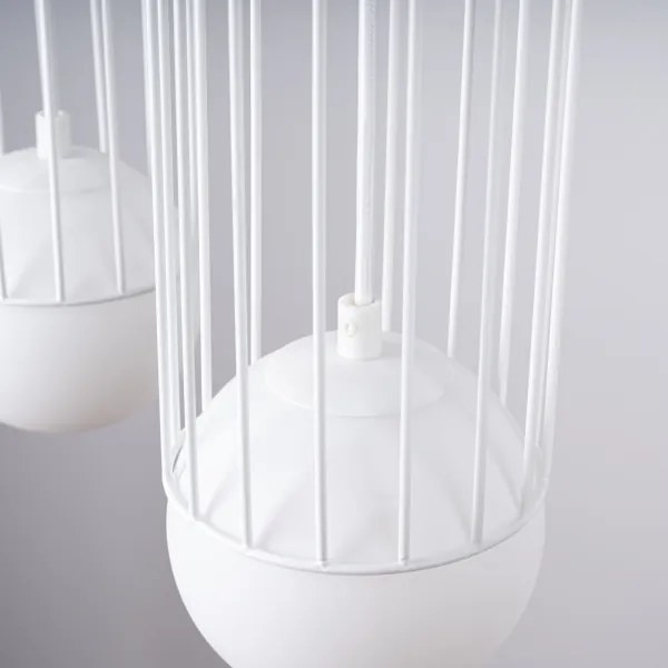 Lustră pe cablu Sollux SL.1333 BRINA 3xG9/8W/230V alb