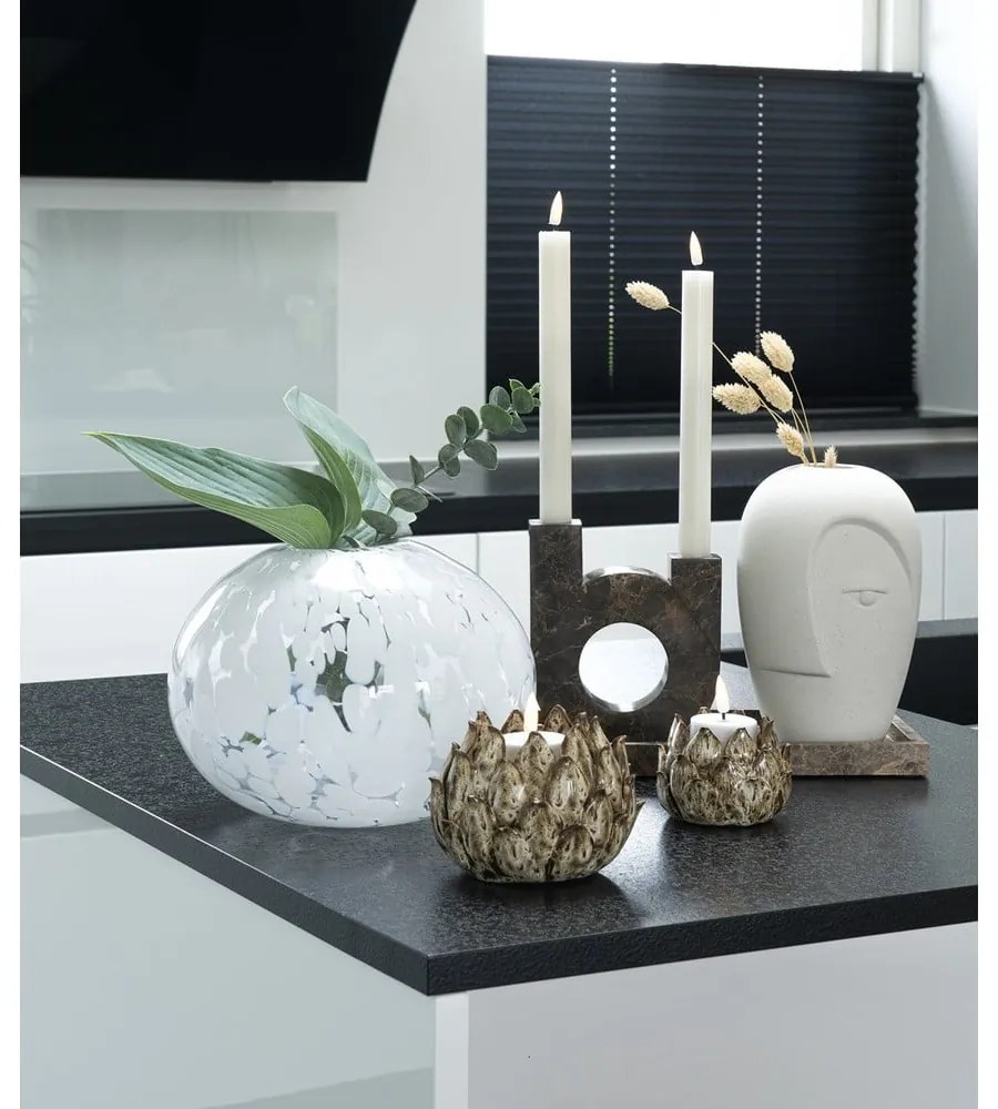 Vază crem din ceramică (înălțime 19,5 cm) Face – House Nordic