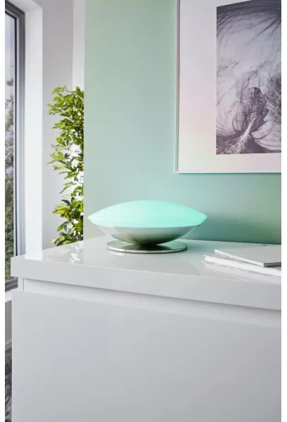 Eglo 33324 - Lampă de masă LED RGBW cu dimmer FRATTINA-C LED/18W/230V crom mat
