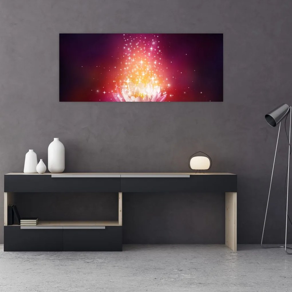 Tablou cu floare de lotus (120x50 cm)
