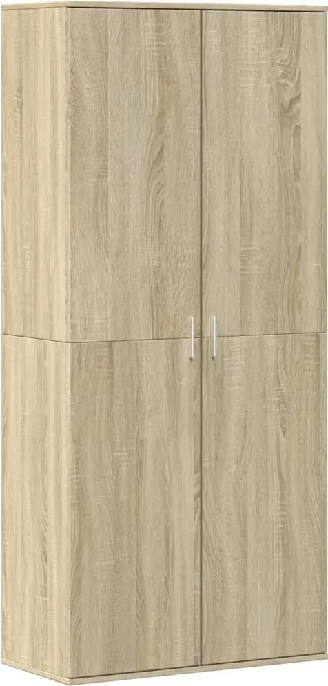 vidaXL Pantofar, stejar Sonoma, 80 x 39 x 178 cm, PAL