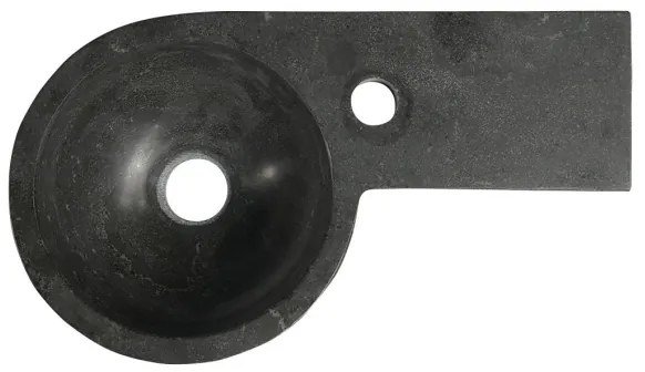 Sapho - Lavoar suspendat de colț BLOK 40 x 23 cm, montare pe dreapta, antracit