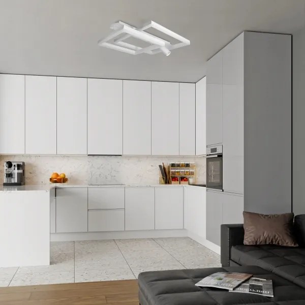 Plafonieră LED 38W/230V + 1x GU10/30W, alb