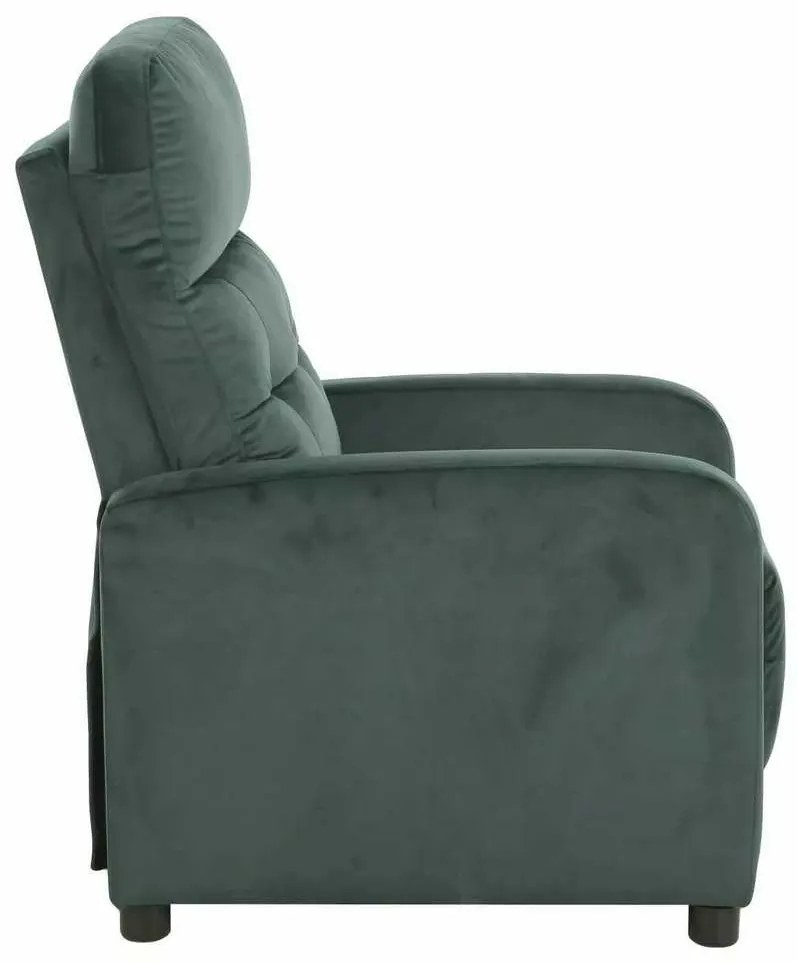Scaun reclinabil Lennox Velvet, verde