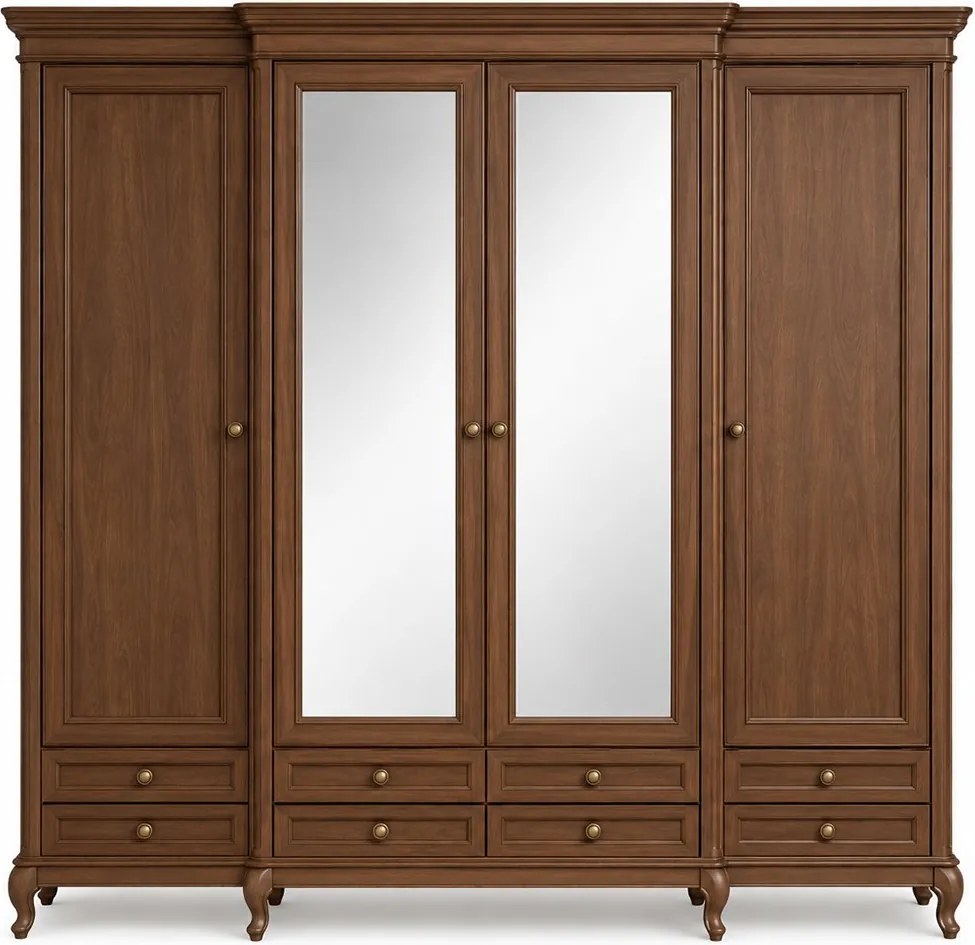 Dulap lemn masiv Palermo, 278,8 × 61,4 × 260,1 cm