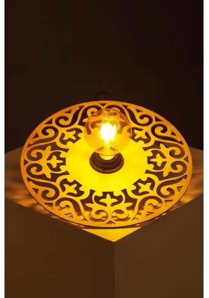 Lustră pe cablu FALCO 1xE27/60W/230V d. 30 cm bej