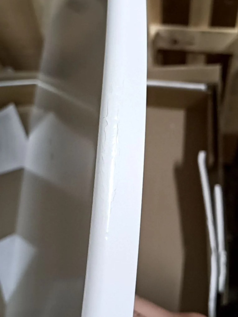 OFERTA Masa de dining alba LARSON 90X90 calitate II