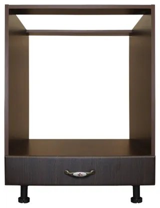 Corp pentru cuptor incorporabil cu sertar Zebra, wenge/MDF Wenge, fara blat, 60 x 82 x 57 cm