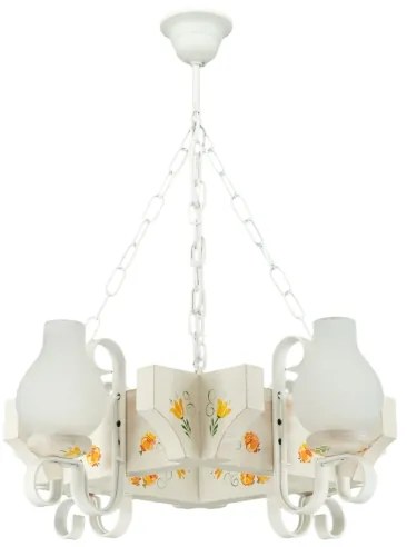 Brilagi - Candelabru cu lanț QUEEN 4xE14/40W/230V fag/crem