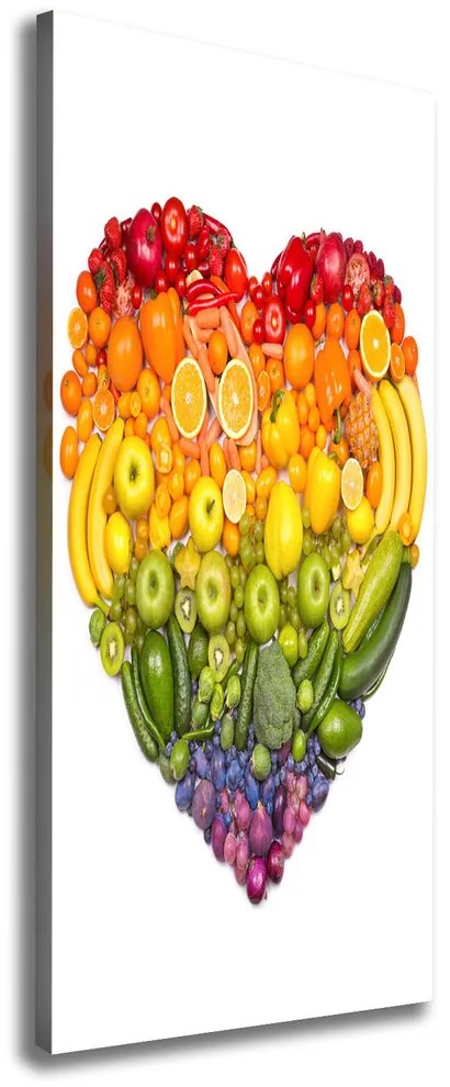 Tablou pe pânză canvas Inima de fructe