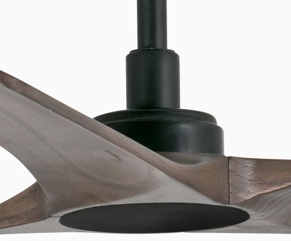 Ventilator de tavan cu telecomanda HEYWOOD S negru/stejar inchis