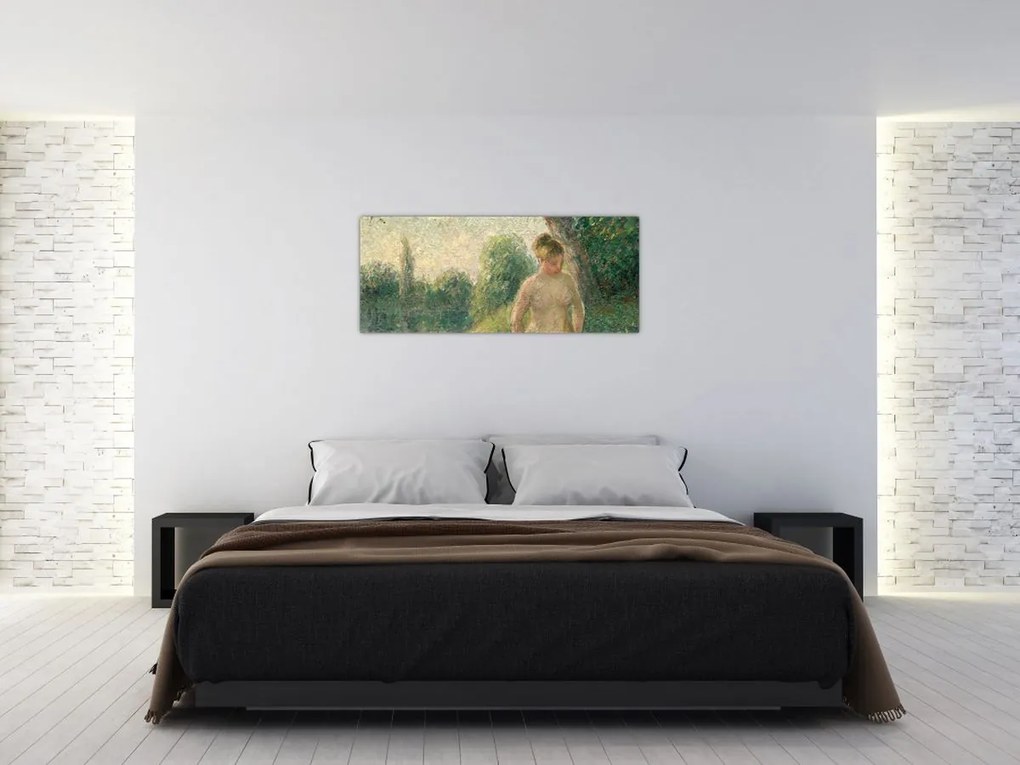 Tablou - Camille Pissarro, The Bather, reproducere (120x50 cm)