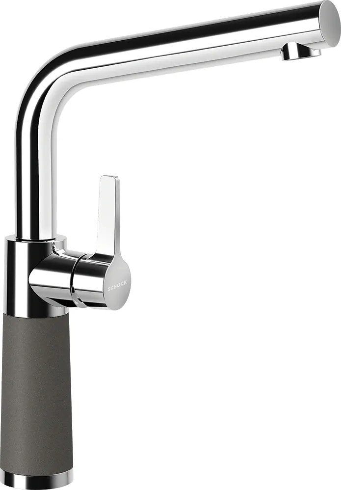 Baterie bucatarie Schock SC-540 Cristalite Asphalt, aspect granit, cartus ceramic, gri asfalt