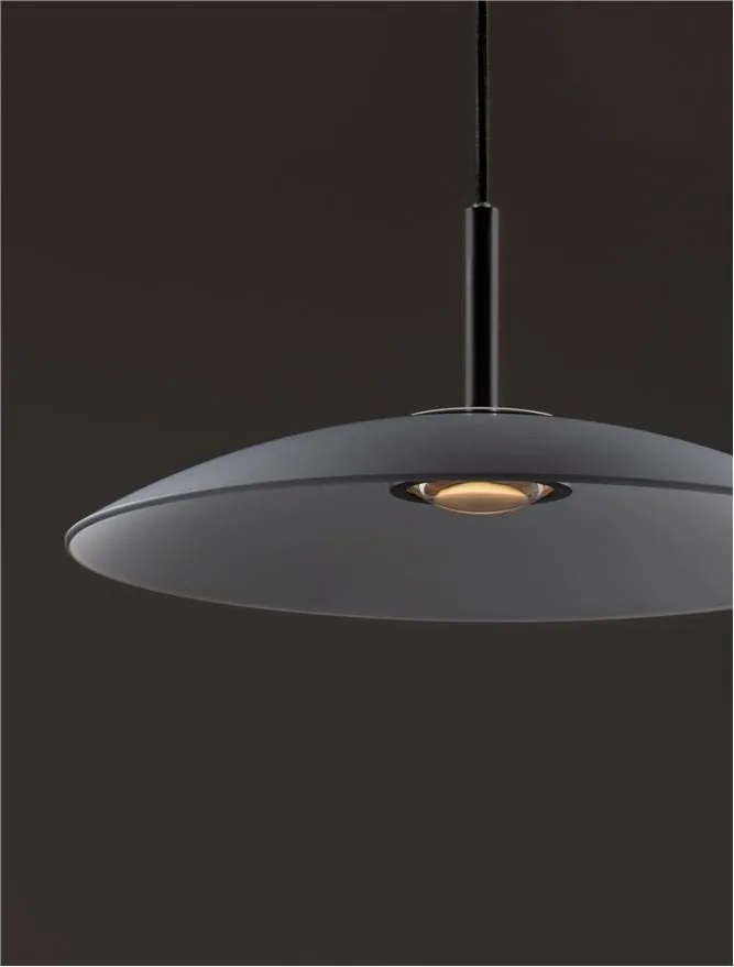 Lustra LED design modern POLIFEMO fumuriu, 40cm