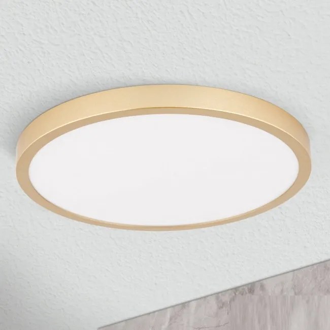 Plafoniera LED moderna design slim Lero 30cm auriu mat