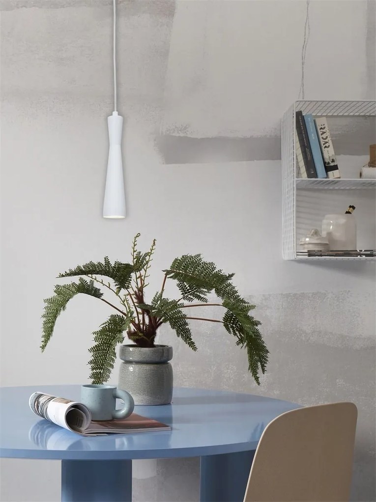 Pendul metal design modern Bordeaux alb