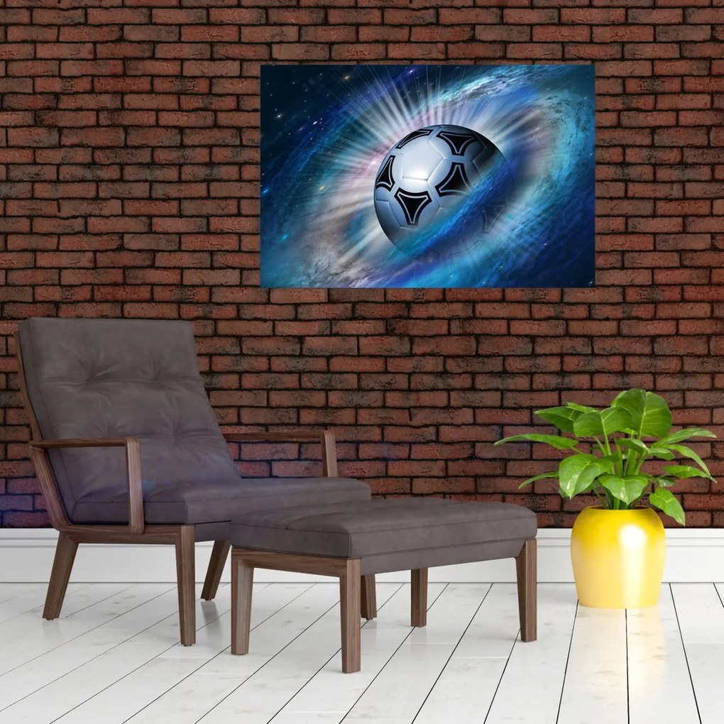 Tablou - Fotbal în spațiu (90x60 cm)