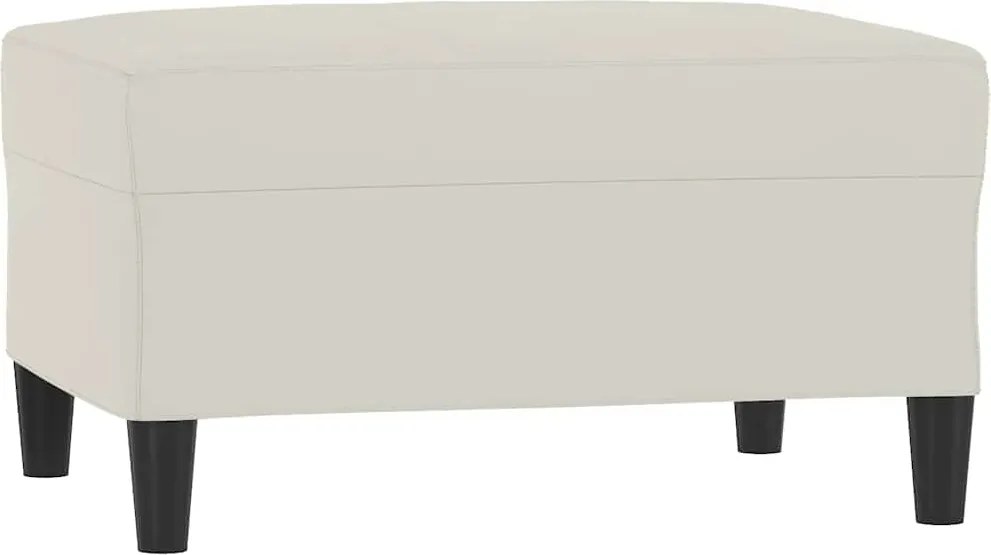 vidaXL Taburet, crem, 70x55x41 cm, catifea
