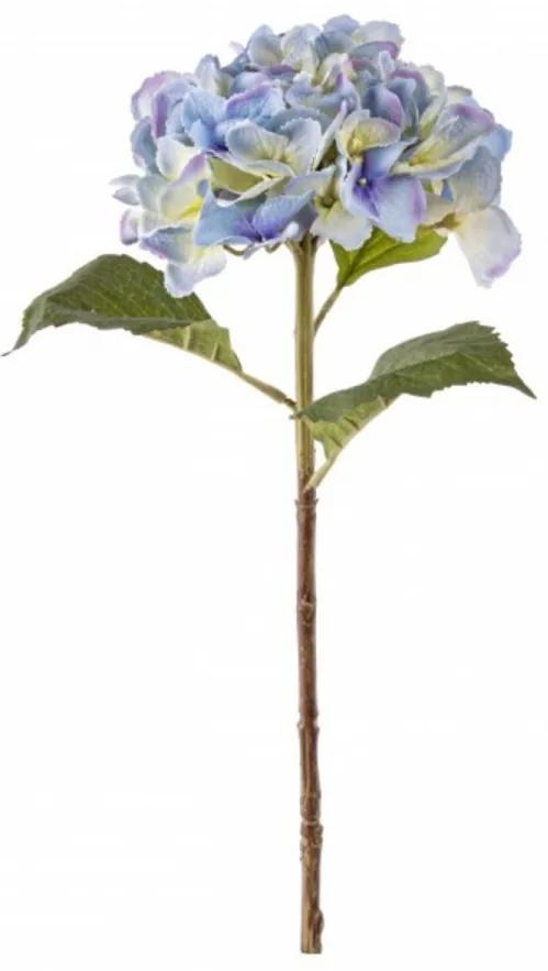 Floare artificiala, Hydrangea Gioiosa, Bizzotto, 52 cm, albastru deschis