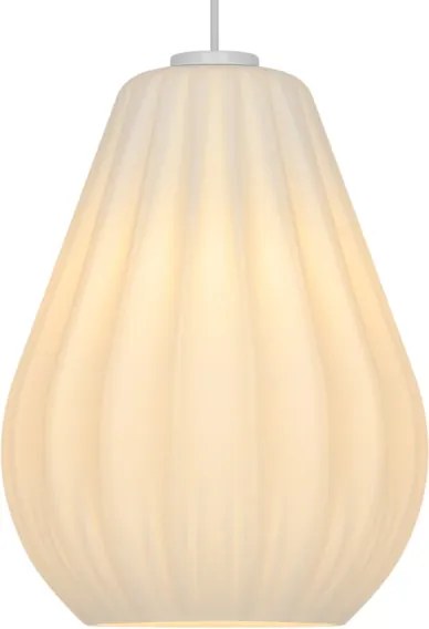 Nordlux - Lampă suspendată SALLINO cu cablu, 1xE27/15W/230V, Ø 24 cm, albă