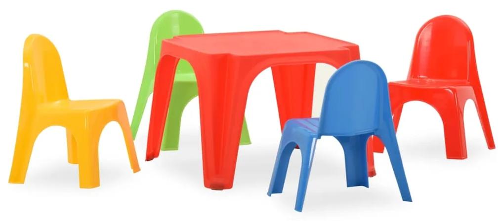 316178 vidaXL Set pentru copii cu masă și scaun, PP