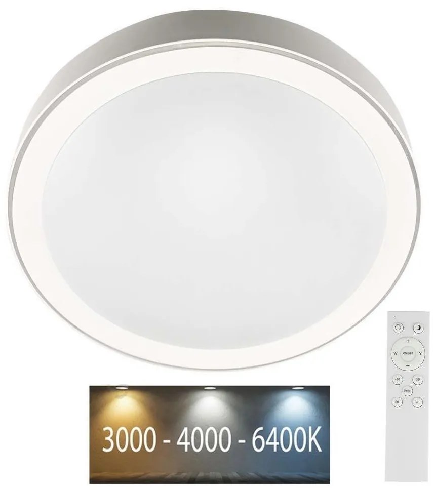 Plafonieră LED dimabilă LED/40W/230V 3000K/4000K/6500K + telecomandă