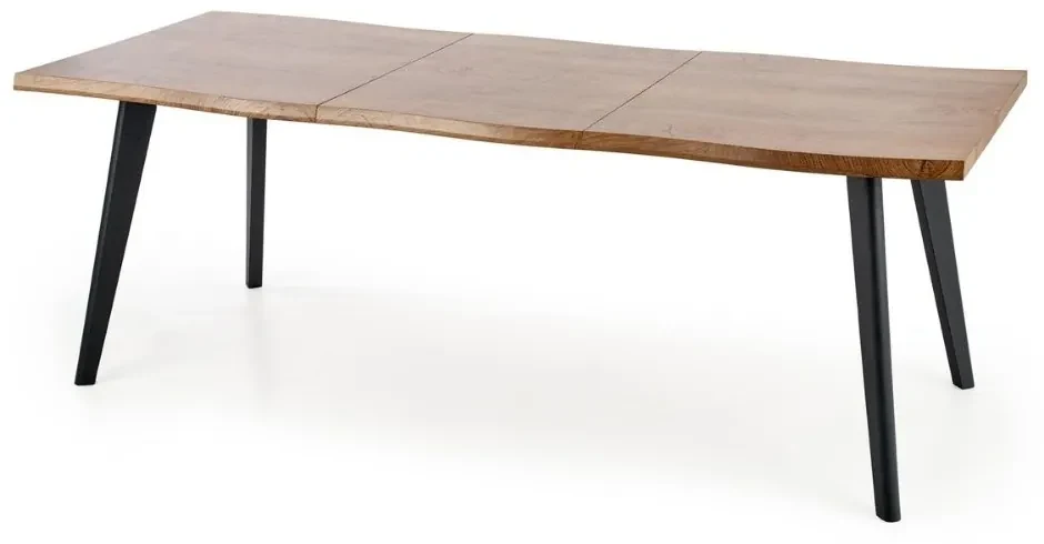 Masa de bucaterie Dickson, lemn natural/negru