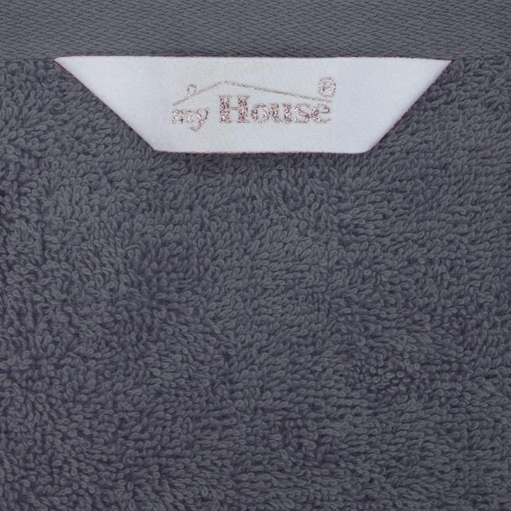 Prosop de baie din bumbac gri 140x70 cm Darwin - My House