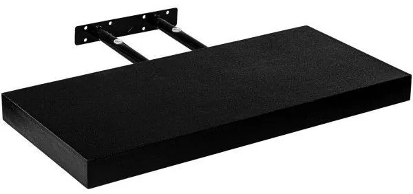 Raft de perete stilist Volato, 80 cm, negru