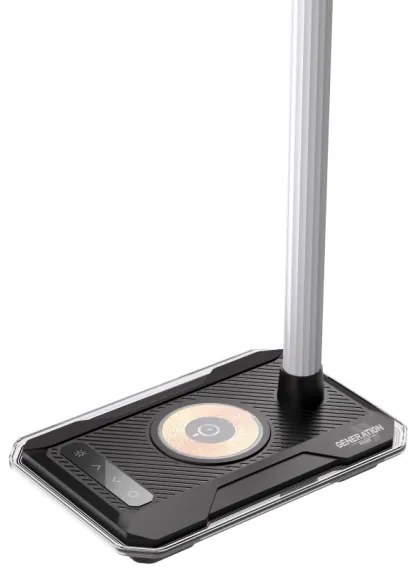 Lampă LED RGBW dimabilă de masă cu încărcare Qi Immax 08989L 30W/230V negru