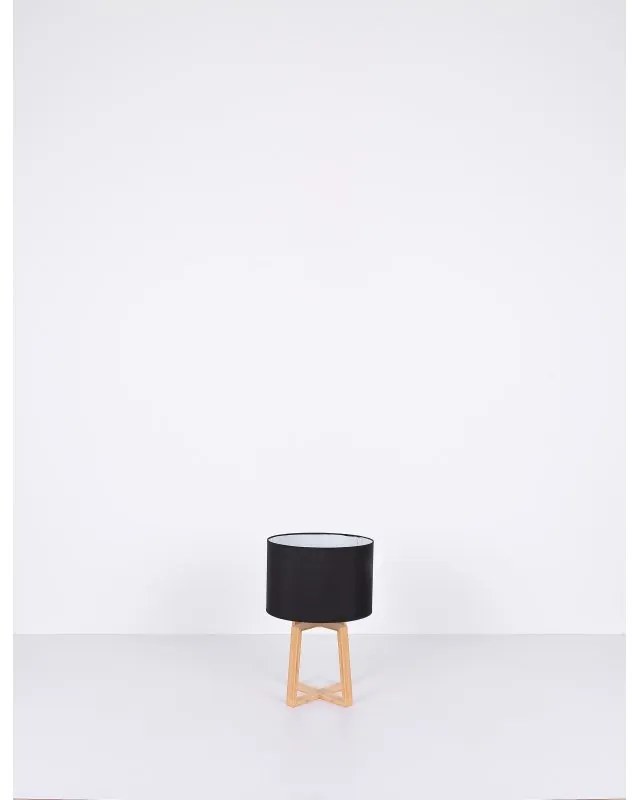 Veioza, lampa de masa modern Moritz negru 30cm