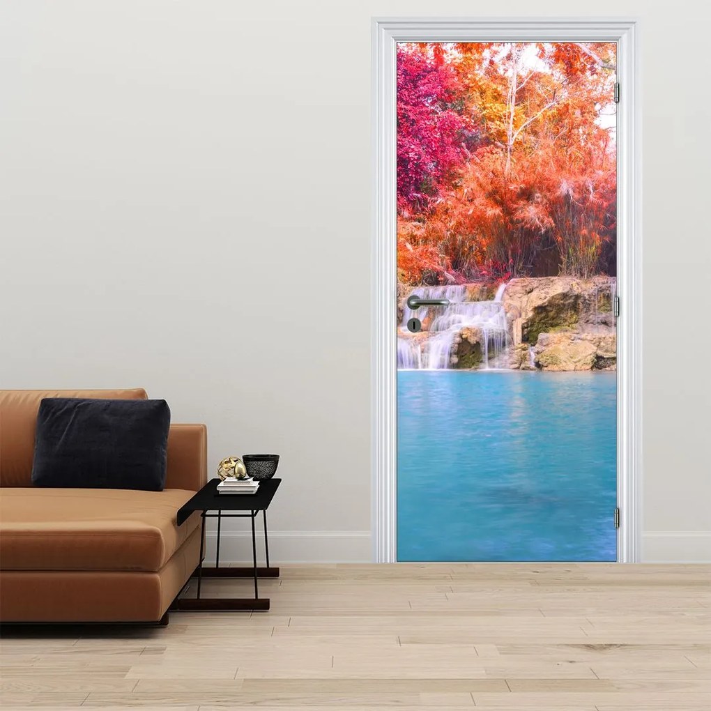 Fototapet pentru ușă - Laguna turcoaz (95x205cm)