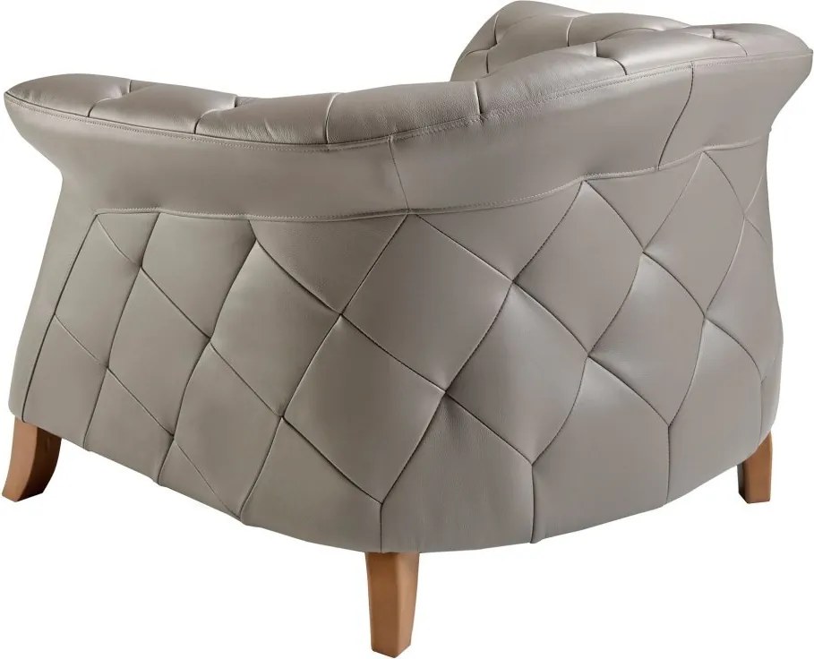 Fotoliu design LUX Chester Grey Leather