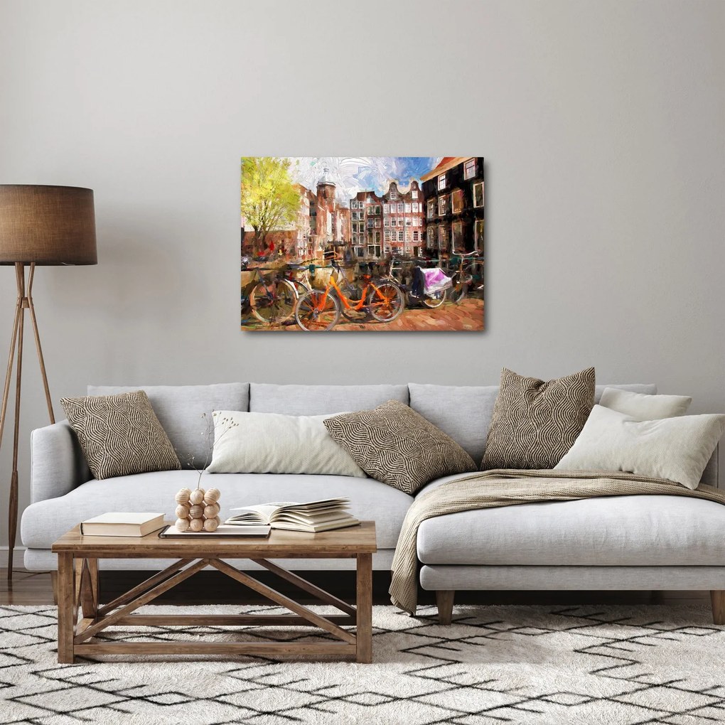 Tablou - Amsterdam, pictură (70x50 cm)