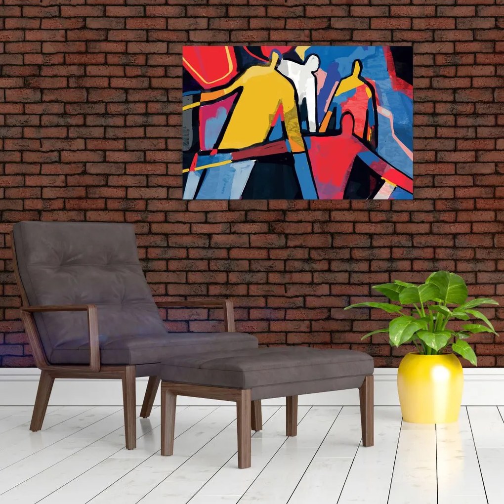 Tablou - Abstract bărbați (90x60 cm)